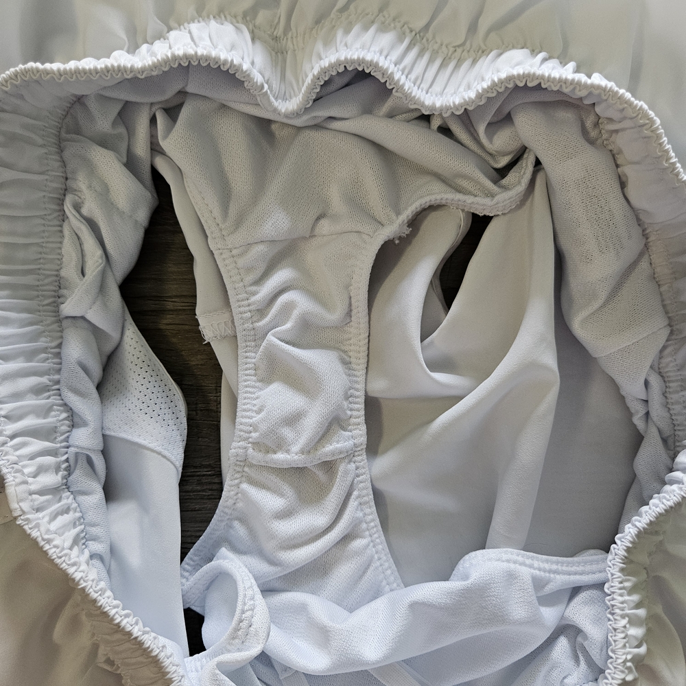 Nike Tempo White Dri-FIT Athletic Running Shorts - Picture 5 of 9